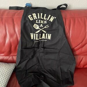 Life Is Good Black BBQ Apron